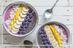 Fruit Bowl Healthy Breakfast Yoga