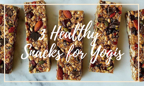 healthy yoga snack granola bar